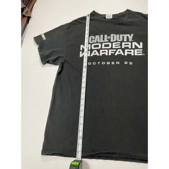 Call Of Duty Modern Warfare Promotional GameStop Black T-Shirt Men’s Large L - Picture 6 of 8